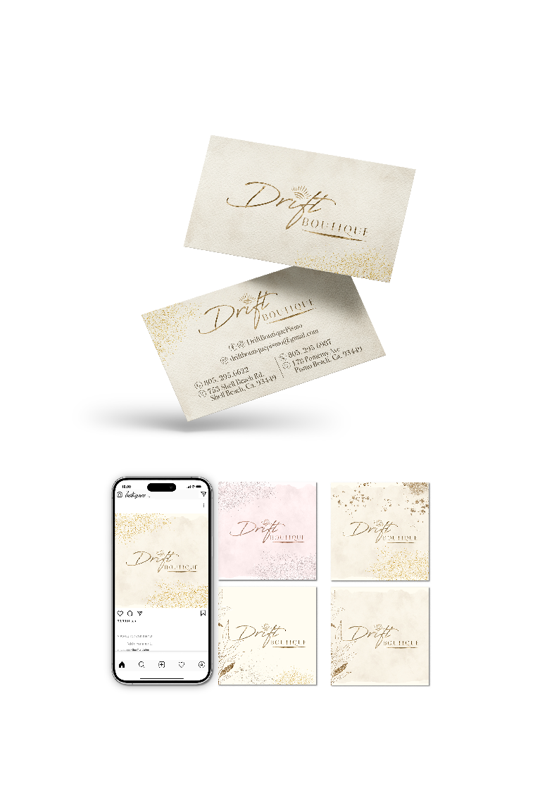 Elegant Delph business card and phone stationery