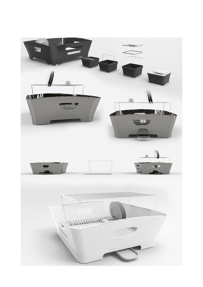 Packaging container 3D renders