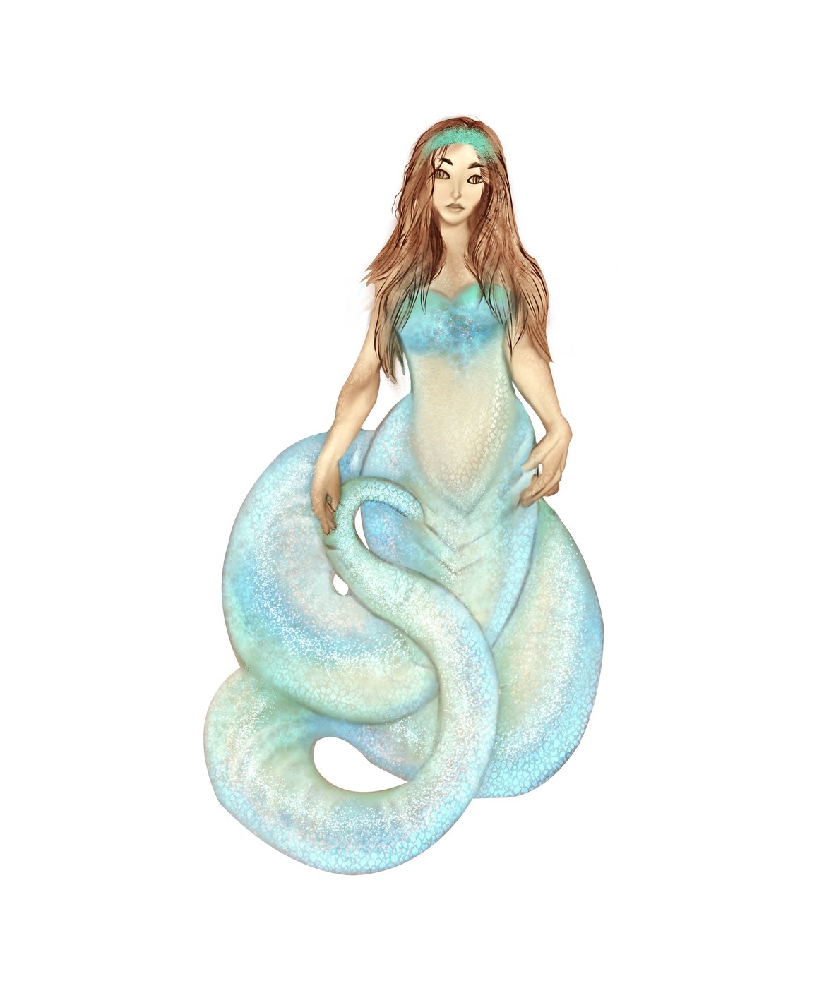 Fantasy snake character illustration